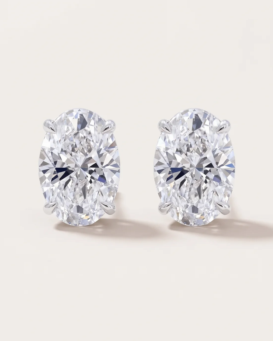 ORTIGAS Oval Studs earrings, front view