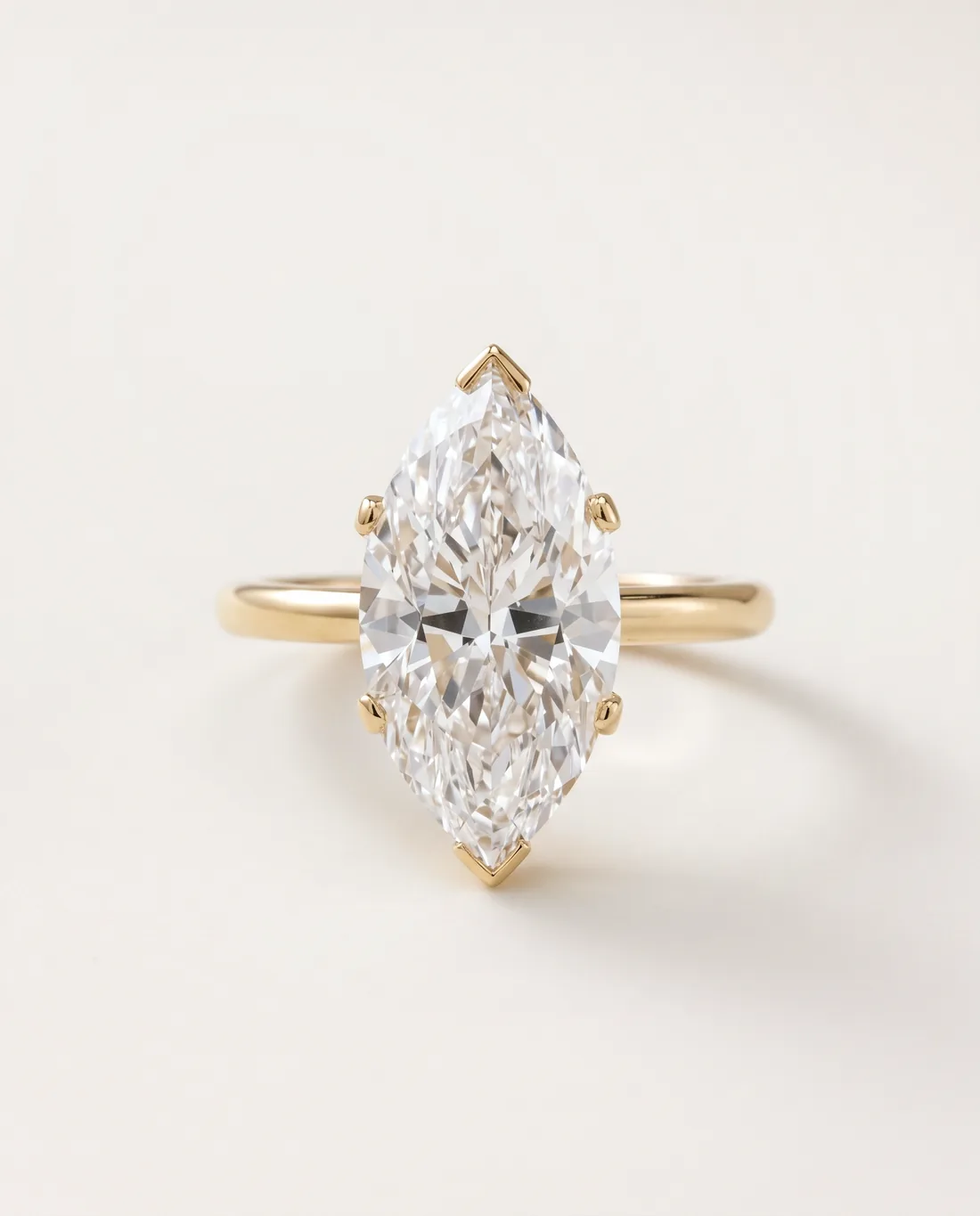 ORTIGAS Marquise ring, front view