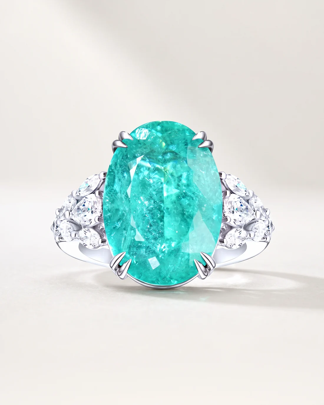 ORTIGAS Paraiba Oval ring, front view